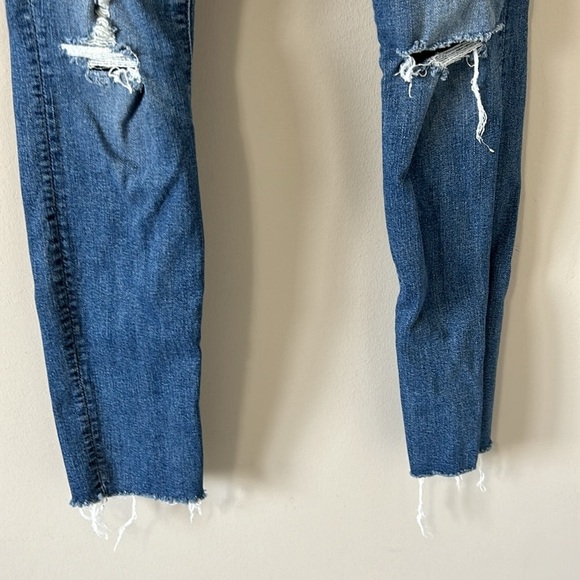MOTHER The Swooner Ankle Fray Jean Weekend Warrior Mid Rise Stretch Sz 26 - Picture 6 of 16